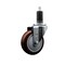 Service Caster 4'' SS Maroon Poly Wheel Swivel 1-1/4'' Expanding Stem Caster SCC-SSEX20S414-PPUB-MRN-114 - alternate 1